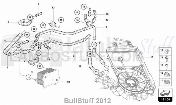2017 Lamborghini AVENTADOR LP700-4 COUPE ARABIA COOLING SYSTEM (121.04.00)